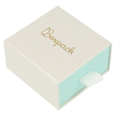 Caja para Pendientes y Colgante blanca de Joyería Personalizable SG-2-B-AQ