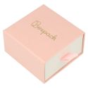 Scatola per orecchini e ciondolo rosa - Packaging personalizzabile per gioielli SG-2-RS-B