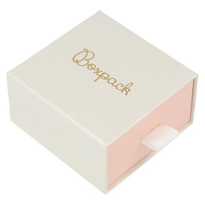 Caja para Pendientes y Conjunto blanca Packaging de Joyería Personalizable SG-2-B-RS