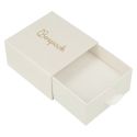 Scatola bianca per orecchini e ciondoli - Confezione personalizzabile per gioielli SG-2-B-B