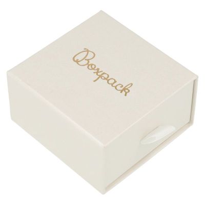 Boîte blanche pour boucles d'oreilles et pendentif – Emballage de bijoux personnalisable SG-2-B-B