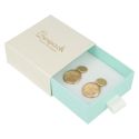 Scatola bianca per ciondolo e orecchini della linea Gioielli Personalizzabili SG-3-B-AQ