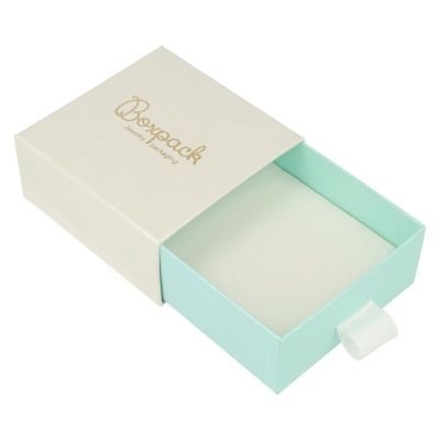 Scatola bianca per ciondolo e orecchini della linea Gioielli Personalizzabili SG-3-B-AQ