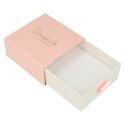 Caixa para colar e brincos rosa - Embalagem personalizável para joalharia SG-3-RS-B