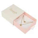 Scatola per set e orecchini bianca - Packaging personalizzabile per gioielli SG-3-B-RS