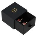 Black Ring or Earring Box – Customisable Jewellery Packaging PB-1-B