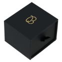 Scatola nera per anelli o orecchini - Packaging personalizzabile per gioielli PB-1-B