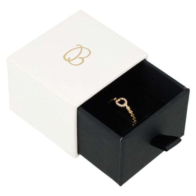 CAJA ANILLO O PENDIENTES 50x55x41 Mm. BLANCA PB-1-B