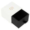 Boîte blanche pour bague ou boucles d'oreilles – Emballage de bijoux personnalisable PB-1-B