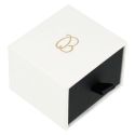 Boîte blanche pour bague ou boucles d'oreilles – Emballage de bijoux personnalisable PB-1-B