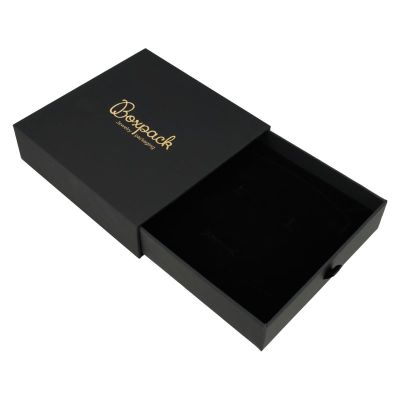 Scatola nera per collana o set - Packaging personalizzabile per gioielli PB-5-N