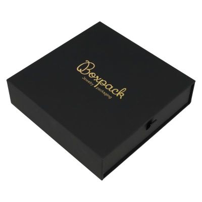 Scatola nera per collana o set - Packaging personalizzabile per gioielli PB-5-N