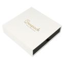 Boîte pour collier ou parure, blanche – Emballage de bijouterie personnalisable PB-5-B
