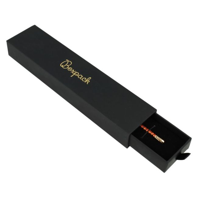 Caja de cartón para pulsera color negro 223x50x27 mm PB-4-N