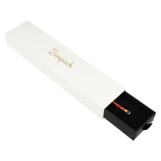 Astuccio in cartone per bracciale, bianco 223 x 50 x 27 mm PB-4-B