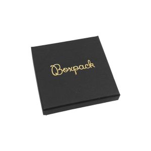 Caixa para pendente ou conjunto, preta – Embalagem personalizável para joalharia PT-85-N