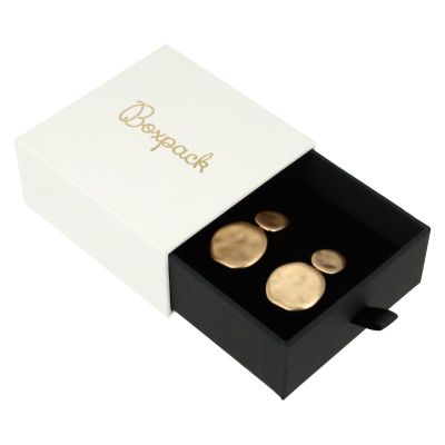 Caja para Colgante y Pendientes  Blanca Packaging de Joyería Personalizable PB-3-B