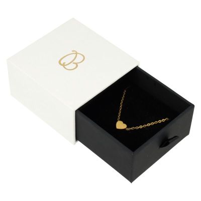 Caja para Pendientes y Colgante Blanca Packaging de Joyería Personalizable PB-2-B