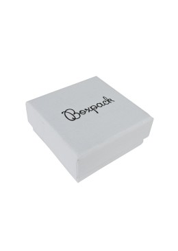 Caja de cartón para pendientes de joyería y bisutería 50x50x23 mm color blanco mp-40