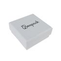Caja de cartón para pendientes de joyería y bisutería 50x50x23 mm color blanco mp-40