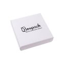 Caja de cartón para conjunto de colgante de joyería y bisutería 86x86x24 Mm color blanco texturizado mp-80