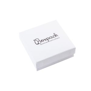 Cartón para conjunto de colgante de joyería y bisutería 86x86x33 Mm color blanco texturizado MP-81