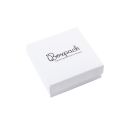 Weiße Schachtel aus strukturiertem Karton für Schmucksets mit Anhänger 86 x 86 x 33 mm MP-81