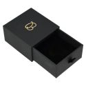 Boîte noire pour boucles d'oreilles et pendentif – Emballage de bijoux personnalisable PB-2-N