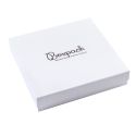 Caja de cartón para conjunto de colgante de joyería y bisutería  167x167x33 Mm color blanco texturizado mp-18