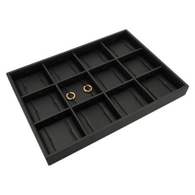 Vassoio per 12 paia di orecchini a cerchio 315 x 225 x 30 mm BJ-12PA-N