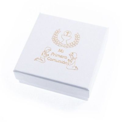 Astuccio per parure e ciondolo serie Comunione 86 x 86 x 32 mm CMP-81