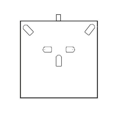 Estojo Monaco para conjunto 162 x 162 x 39 mm E-2-A