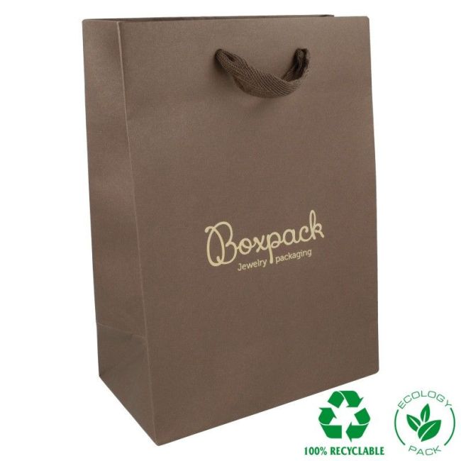 Papiertragetasche aus Mattpapier 180 x 250 x 100 mm E-B-L-M