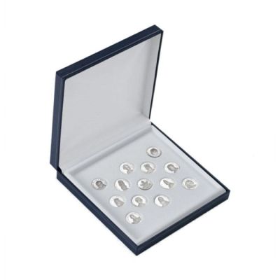 Astuccio di lusso per monete nuziali da 20 mm serie Monaco 162 x 162 x 39 mm E-2-A20