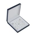 Écrin de luxe Monaco pour pièces de mariage de 20 mm 162 x 162 x 39 mm E-2-A20