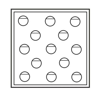 Estojo Monaco para arras de 20 mm 162 x 162 x 39 mm E-2-A20