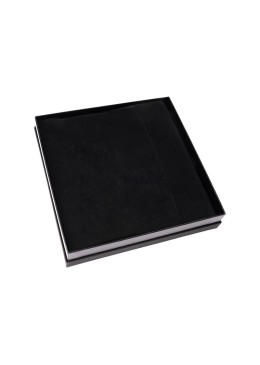 Caja de cartón negra para collar o colgante de joyería, bisutería y joyas 168X168X38 Mm SA-18-N