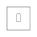 Astuccio di lusso per anello con perno serie Madonna 58 x 58 x 49 mm MD-1-SP-M