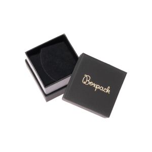 Caja de cartón negra para anillo o pendientes de joyería, bisutería y joyas  SA-42-N