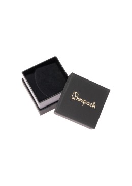 Caja de cartón negra para anillo o pendientes de joyería, bisutería y joyas  SA-42-N