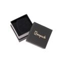 Caja de cartón negra para anillo o pendientes de joyería, bisutería y joyas  SA-42-N