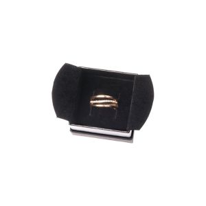 Schwarze Schachtel aus Karton für Ringe oder Ohrringe SA-42-N