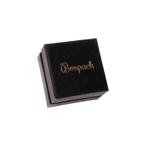 Caja de cartón negra para anillo o pendientes de joyería, bisutería y joyas  SA-42-N