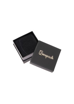 Caja de cartón negra para pendientes o conjunto de joyería, bisutería y joyas 65x65x38 Mm SA-61-N
