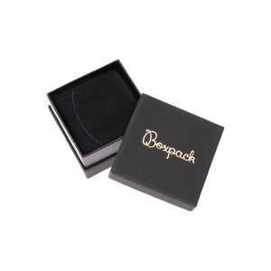 Écrin en carton pour boucles d’oreilles ou parure, noir 65 x 65 x 38 mm SA-61-N