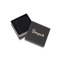Caja de cartón negra para pendientes o conjunto de joyería, bisutería y joyas 65x65x38 Mm SA-61-N