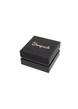 Caja de cartón negra para pendientes o conjunto de joyería, bisutería y joyas 65x65x38 Mm SA-61-N