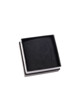 Caja de cartón negra para pendientes o conjunto de joyería, bisutería y joyas 65x65x38 Mm SA-61-N