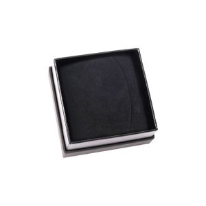 Caja de cartón negra para pendientes o conjunto de joyería, bisutería y joyas 65x65x38 Mm SA-61-N
