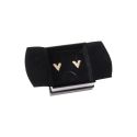 Caja de cartón negra para pendientes o conjunto de joyería, bisutería y joyas 65x65x38 Mm SA-61-N